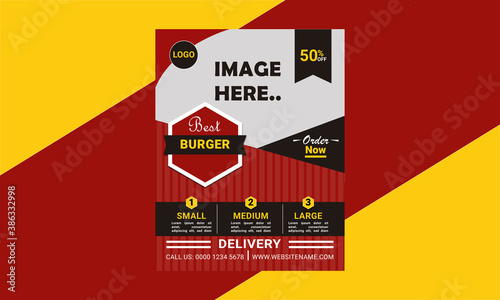 Restaurant Flyer - Burger Flyer template  