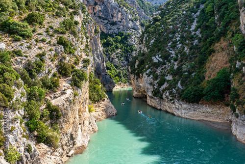 Verdon Gorge, Gorges du Verdon in French Alps, Provence, France photo