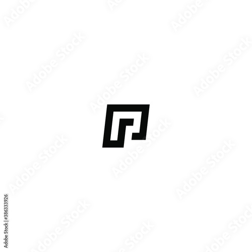 Letter P Logo Luxury design vector template Linear. Type Character Symbol Logotype