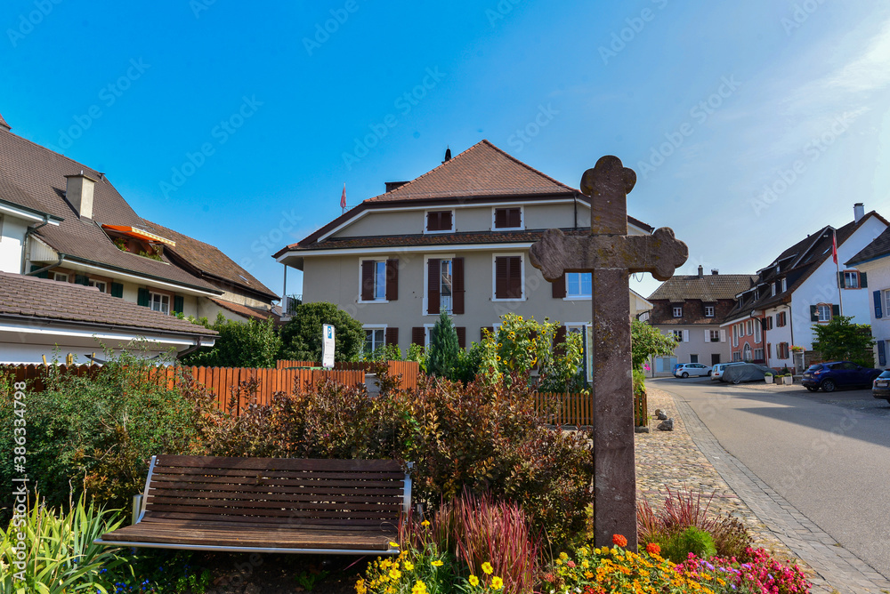 Fototapeta premium Augst im Bezirk Liestal des Kantons Basel-Landschaft / Schweiz
