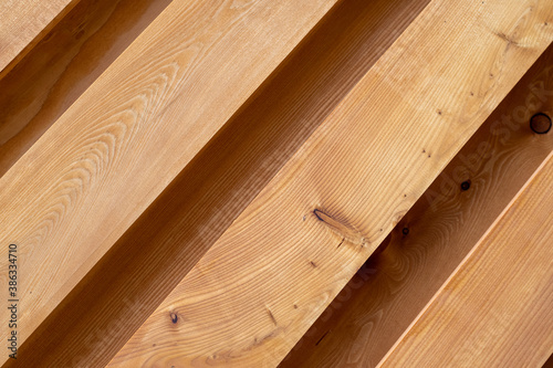 Holz - Lerchenholz - Holzbretter als Sichtschutz