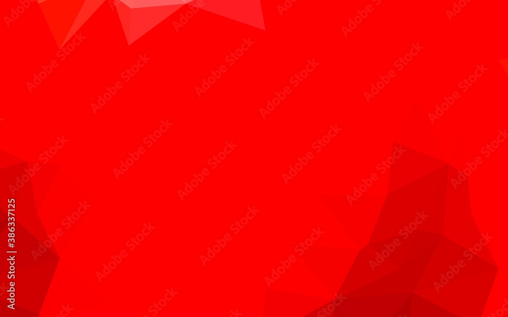 Light Red vector abstract polygonal cover. Light Red vector abstract polygonal cover.