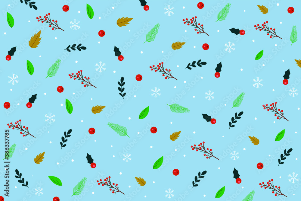 Winter pattern vector background Winter pattern vector background