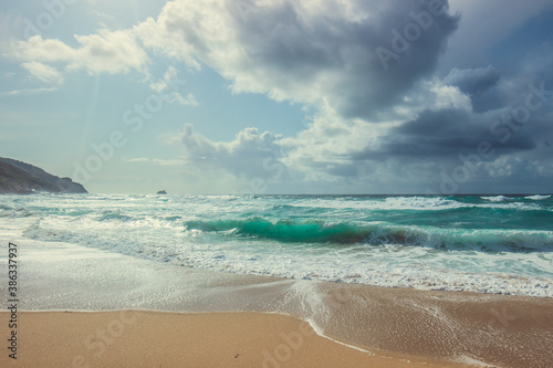 Fototapeta Naklejka Na Ścianę i Meble -  beach and clouds
