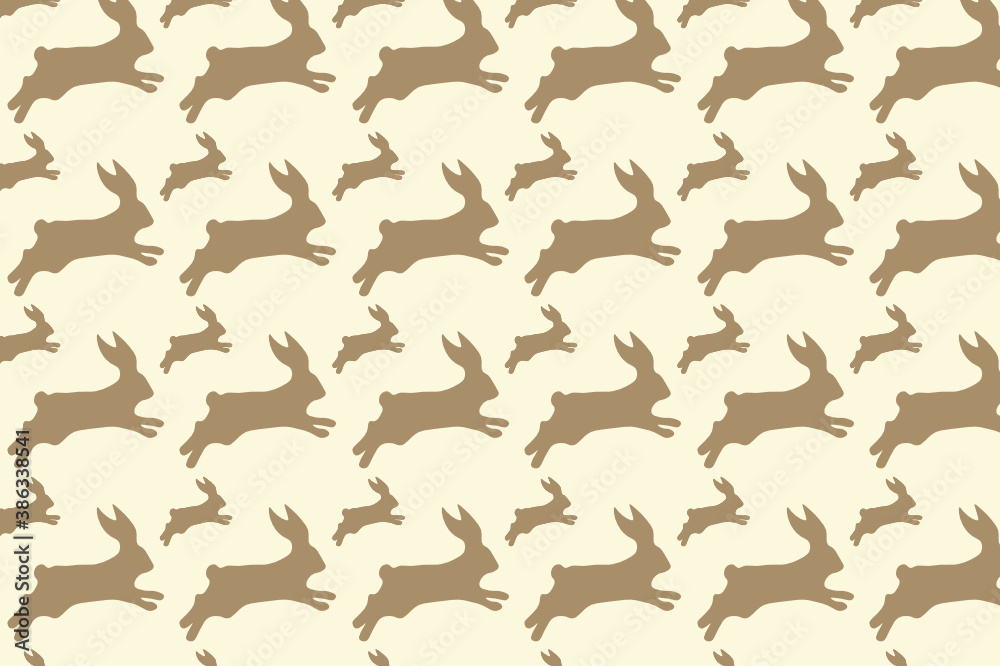 Obraz premium Digital paper rabbit. suitable for decoration and backdrop.