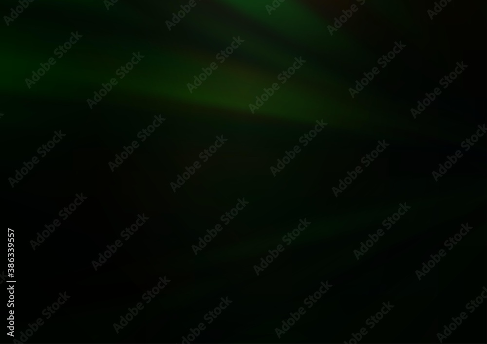 Dark Black vector blurred shine abstract pattern.