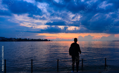 Sonnenuntergang in Bregenz am Bodensee