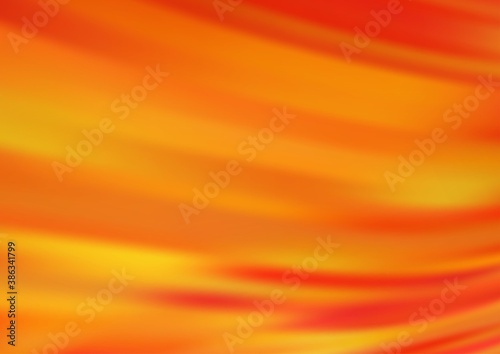 Light Orange vector abstract blurred template.
