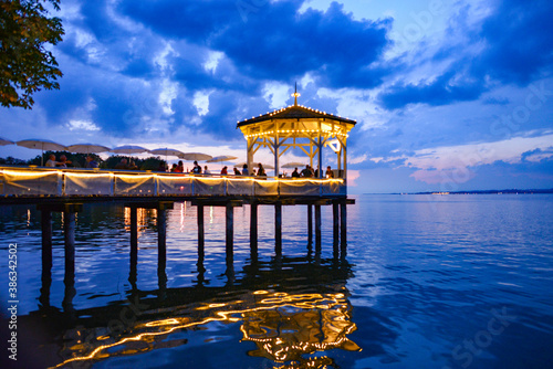 Vászonkép Sonnenuntergang am Bodensee