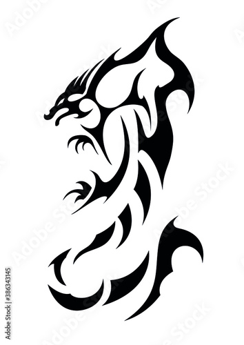 chinese dragon twentythree of the big collection ethnic tattoo symbol sticker photo
