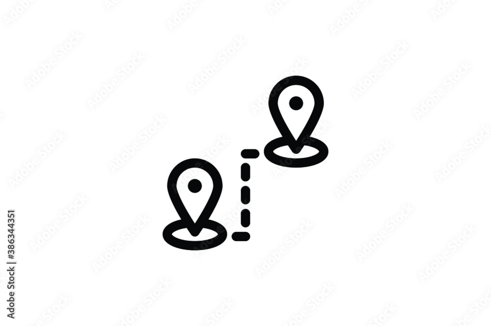 Navigation Outline Icon - Travel