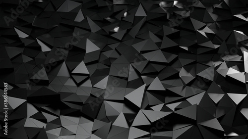 Bild auf Leinwand Abstract background with triangulated surfaces
