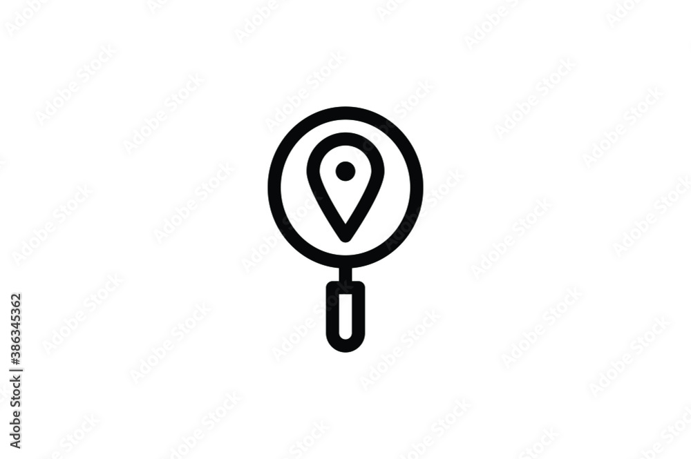 Navigation Outline Icon - Search Location Navigation Outline Icon - Search Location