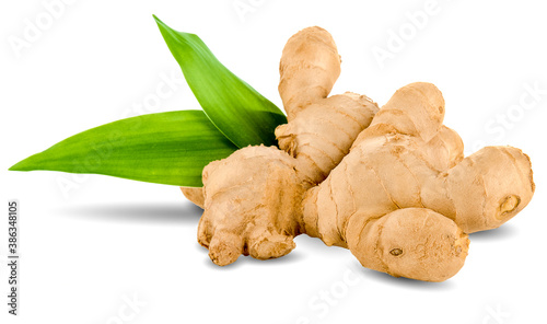 Obraz na płótnie Ginger isolated on white background w salonie