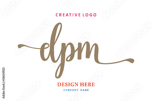 simple DPM letter composition logo easy to understand, simple and authoritative