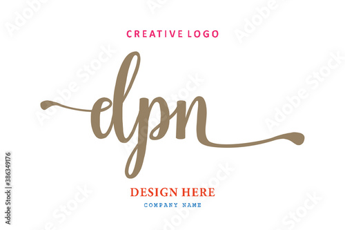 simple DPN letter composition logo easy to understand, simple and authoritative