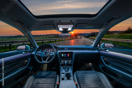 Autonomous car driving on the highway © Mike Mareen