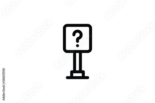Navigation Outline Icon - Question Sign