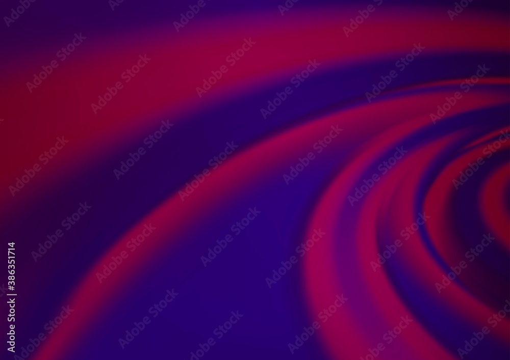 Fototapeta premium Dark Purple vector blurred background.