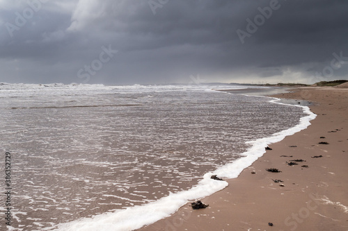 Stormclouds over Druridge Bay, Northumberland