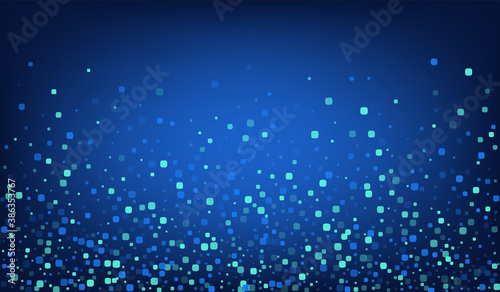 Blue Confetti Celebration Blue Vector Background. 
