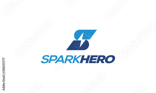 Letter S And Lightning Vector Logo Design Inspirations