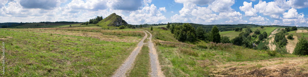 Jura Krakowsko-Częstochowska. Park krajobrazowy Dolinki Krakowskie. Panorama.
Jura Krakowsko-Częstochowska. Park krajobrazowy Dolinki Krakowskie. Panorama.