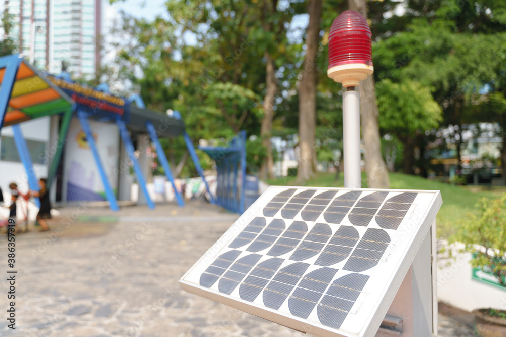 Outdoor solar cell panel for light Outdoor solar cell panel for light