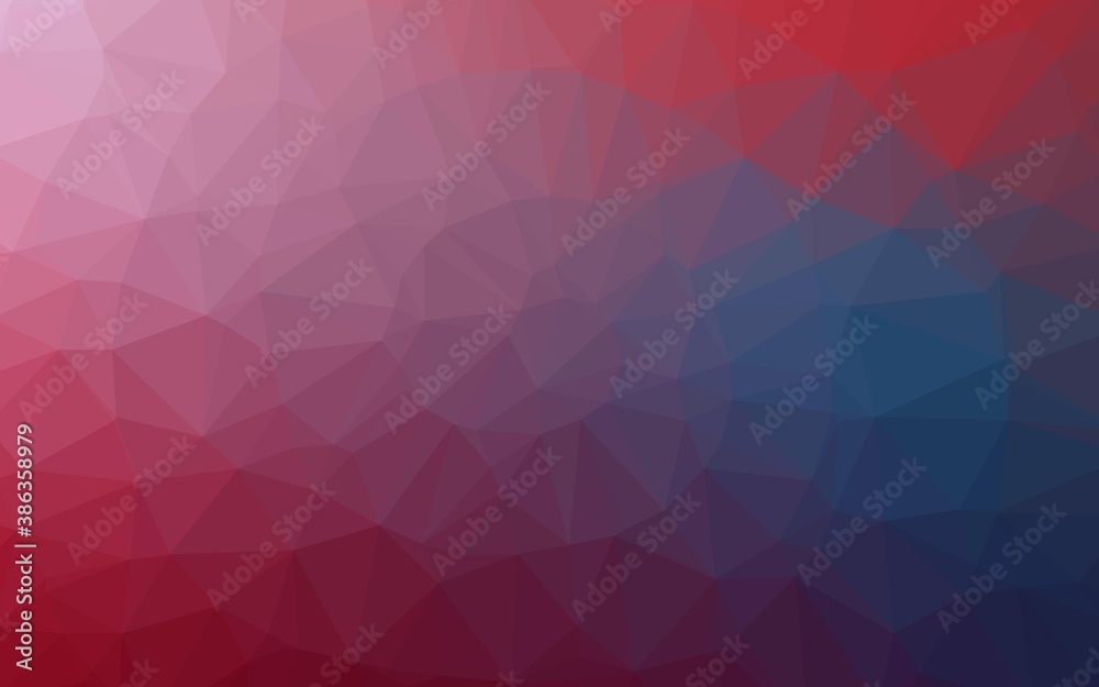Dark Blue, Red vector triangle mosaic cover. Dark Blue, Red vector triangle mosaic cover.