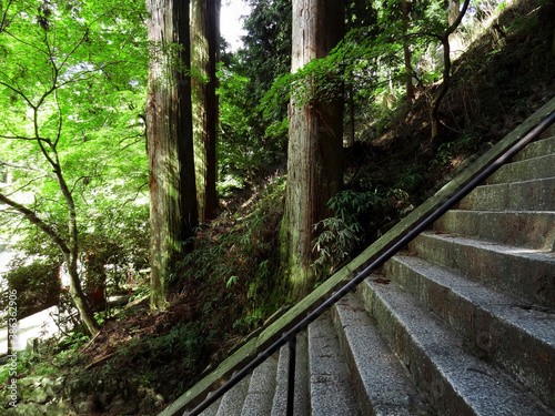 比叡山延暦寺根本中堂前の階段