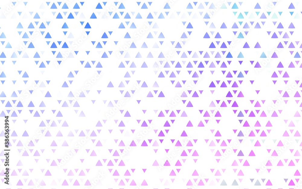 Light Pink, Blue vector backdrop with lines, triangles. Light Pink, Blue vector backdrop with lines, triangles.