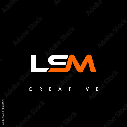 LSM Letter Initial Logo Design Template Vector Illustration	
