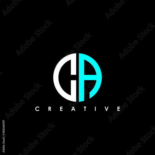 CA Letter Initial Logo Design Template Vector Illustration	

