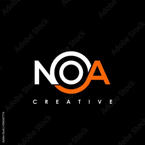 NOA Letter Initial Logo Design Template Vector Illustration	
 photo