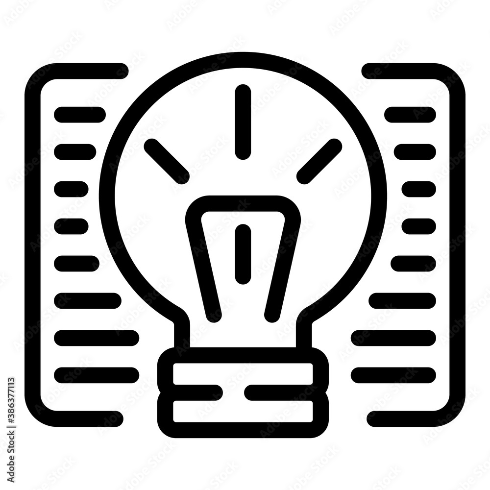 Main idea icon. Outline main idea vector icon for web design isolated on white background Main idea icon. Outline main idea vector icon for web design isolated on white background