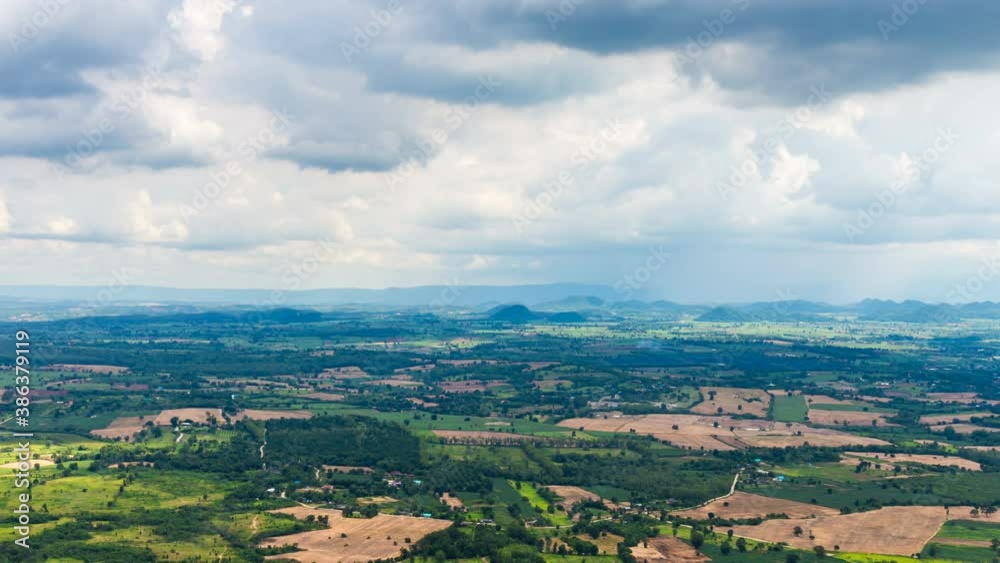 Landscape of mountain and rain cloud timelapse in countryside Thailand Landscape of mountain and rain cloud timelapse in countryside Thailand