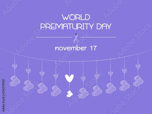 Vector illustration of World Prematurity Day.