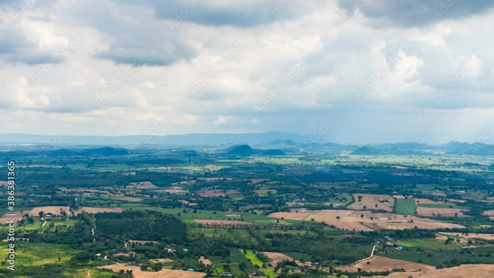 Landscape of mountain and rain cloud timelapse in countryside Thailand Landscape of mountain and rain cloud timelapse in countryside Thailand