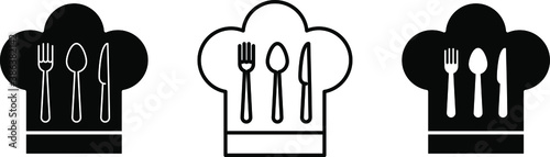 Chef hat icon , vector