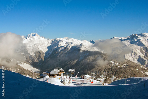 Courchevel La Tania Mont Blanc Les Trois Vallees 3 Valleys ski area French Alps France photo