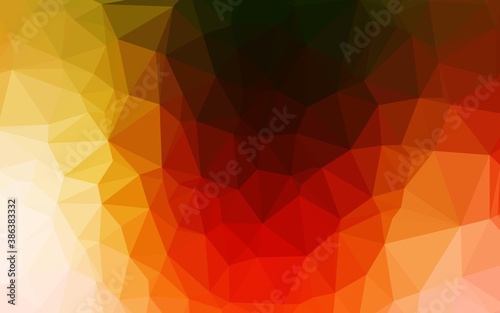 Light Green  Red vector abstract mosaic background.