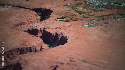aerial view of antelope canyon