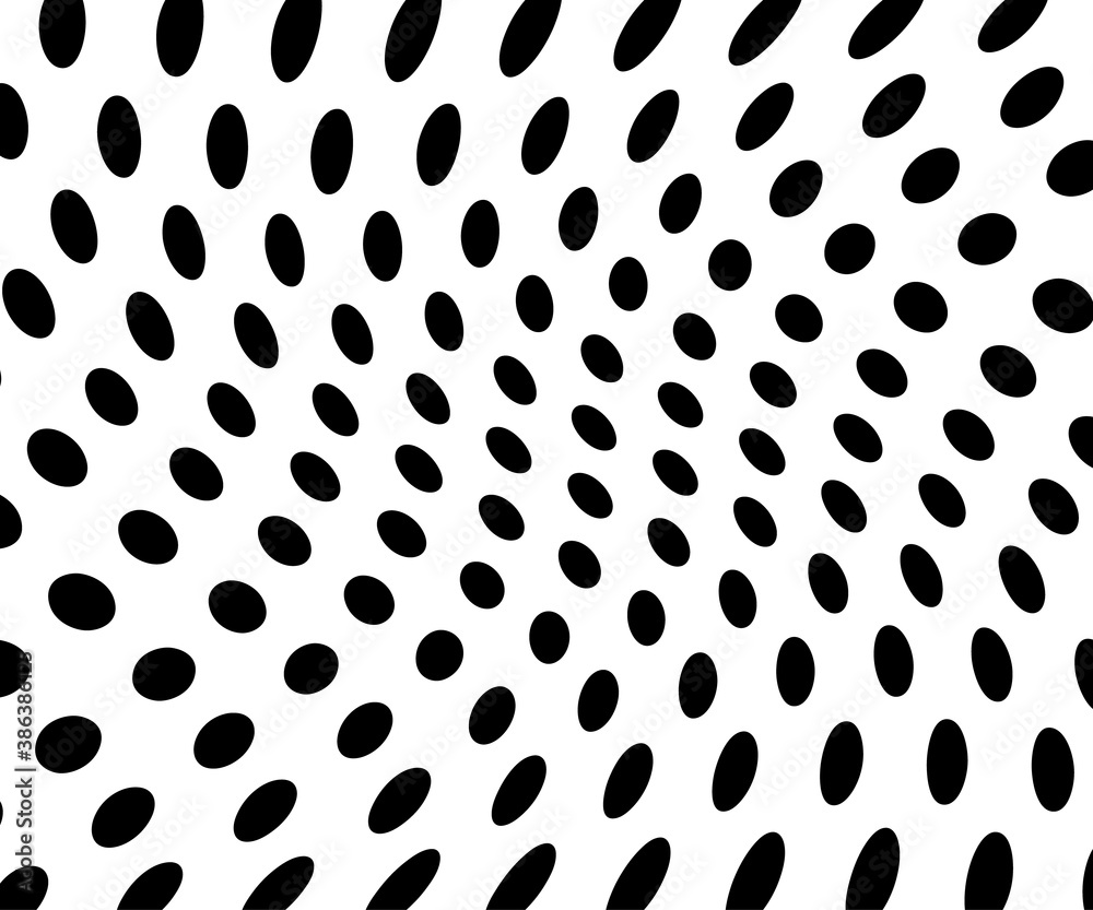 Black and white polka dot pattern. polka dot wave vector Black and white polka dot pattern. polka dot wave vector