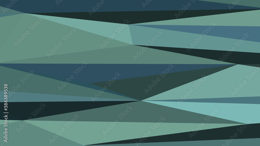 Fototapeta premium Cadet blue abstract background. Geometric vector illustration. Colorful 3D wallpaper.