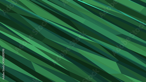 Sea green abstract background. Geometric vector illustration. Colorful 3D wallpaper.