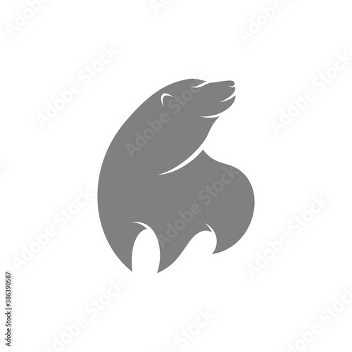 Bear logo vector concept. Bear logo design template. Illustration