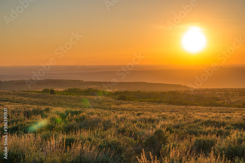 Sunset in the Steens Mountain, Oregon, USA