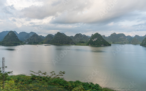 Lakescape in the Karst Mountains of Guangxi, China