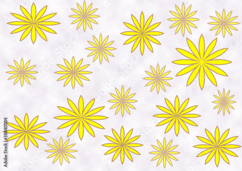 cute simple yellow flowers background