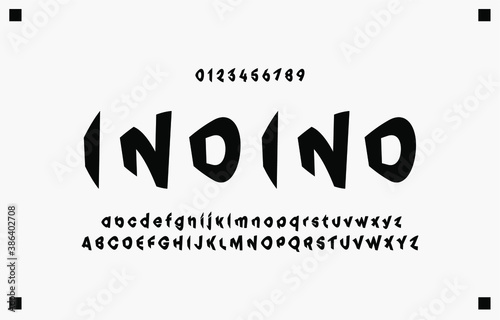 Abstract alphabet letters font and number. Classic Lettering Monochrome Design. Typography fonts regular uppercase and lowercase. Vector illustration eps10